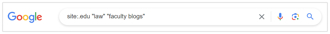 Law Faculty Blogs Google Search